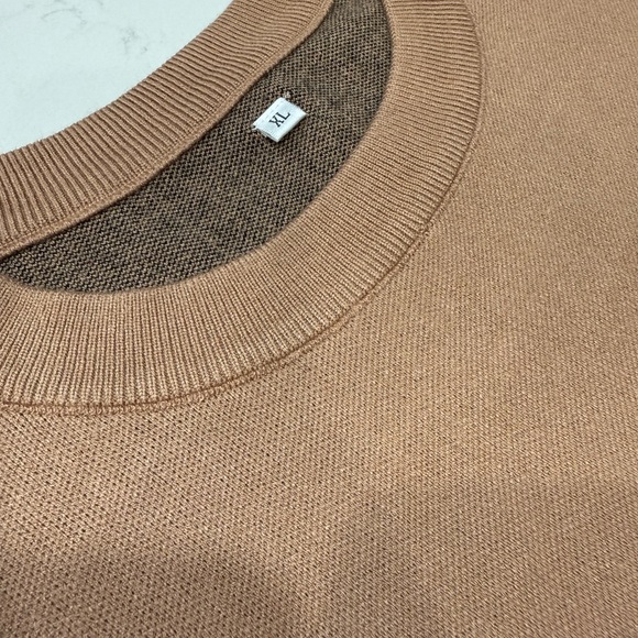 NWOT – Tan Oversized Sweater with Heart – Xlarge - Picture 2 of 5